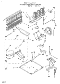 UNIT Diagram and Parts List for ET18NMXFW04  Whirlpool Refrigerator