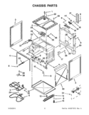 CHASSIS PARTS Diagram and Parts List for YWFC310S0BS0  Whirlpool Range