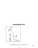 MISCELLANEOUS Diagram and Parts List for LA5550XPW4  Whirlpool Washer