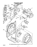 BULKHEAD Diagram and Parts List for LG7081XSM1  Whirlpool Dryer