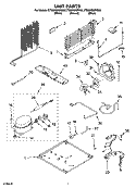 UNIT PARTS Diagram and Parts List for ET8MHMXRB00  Whirlpool Refrigerator
