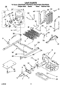 UNIT PARTS Diagram and Parts List for CS22AFXKQ05  Crosley Refrigerator