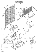 UNIT PARTS Diagram and Parts List for IKT184302  Inglis Refrigerator