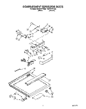 COMPARTMENT SEPARATOR Diagram and Parts List for RB22CKXYW00  Roper Refrigerator