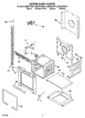 UPPER OVEN PARTS Diagram and Parts List for RBD275PDS14  Whirlpool Wall Oven