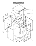 EXTERNAL OVEN Diagram and Parts List for SB100PES2  Whirlpool Range