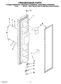 FREEZER DOOR PARTS Diagram and Parts List for KSRS25RSMS01  KitchenAid Refrigerator