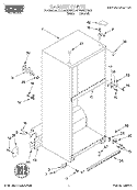 CABINET Diagram and Parts List for RT18AKXGN01  Roper Refrigerator