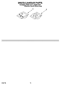 MISCELLANEOUS PARTS OPTIONAL PARTS (NOT INCLUDED) Diagram and Parts List for KUDS01FKSS1  KitchenAid Dishwasher