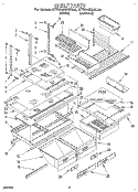 SHELF, LIT/OPTIONAL Diagram and Parts List for KTRI18KAWH00  Whirlpool Refrigerator