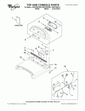 Part Location Diagram of WPW10298643 Whirlpool CONSOLE - WHITE