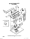TOP AND CONSOLE, LIT/OPTIONAL Diagram and Parts List for GL3030WW0  Roper Dryer