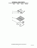 INTERNAL OVEN PARTS Diagram and Parts List for RMC275PVB01  Whirlpool Microwave Oven Combo