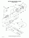 MOTOR AND CONTROL PARTS Diagram and Parts List for 9KSM95AC0  KitchenAid Mixer