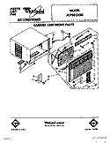 CABINET AND FRONT Diagram and Parts List for ACPS82XS0  Whirlpool Air Conditioner