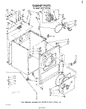 SECTION Diagram and Parts List for 3LE5710XKW0  Whirlpool Dryer