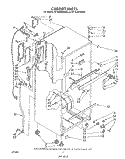 CABINET Diagram and Parts List for ET18JMXSW08  Whirlpool Refrigerator