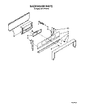 BACK GUARD Diagram and Parts List for SF314PSWW0  Whirlpool Range