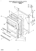 REFRIGERATOR DOOR, LIT/OPTIONAL Diagram and Parts List for ET18SKRAW00  Whirlpool Refrigerator