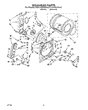 SECTION Diagram and Parts List for KGYL405WAL0  KitchenAid Dryer
