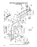 CONTROLS AND REAR PANEL Diagram and Parts List for LA5668XTF1  Whirlpool Washer