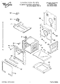 LOWER OVEN Diagram and Parts List for RBD245PDB4  Whirlpool Wall Oven