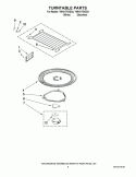 TURNTABLE PARTS Diagram and Parts List for YMH2175XSS4  Whirlpool Microwave
