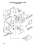 AIR FLOW AND CONTROL Diagram and Parts List for AR0500XW4  Whirlpool Air Conditioner