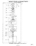 BASKET DRIVE AND BASKET Diagram and Parts List for LA9800XKW1  Whirlpool Washer