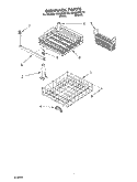 DISHRACK PARTS Diagram and Parts List for DU890SWLTO  Whirlpool Dishwasher