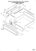 UTILITY DRAWER AND RAIL Diagram and Parts List for KEDC205BBL2  KitchenAid Range
