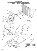 UNIT Diagram and Parts List for KUIS155HBT3  KitchenAid Ice Maker