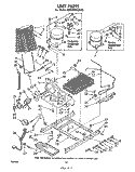 UNIT Diagram and Parts List for ED26MM1LWR1  Whirlpool Refrigerator