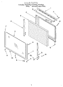 DOOR, OPTIONAL Diagram and Parts List for FEP330KQ0  Roper Range