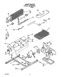 UNIT Diagram and Parts List for 3ET18RKXYW01  Whirlpool Refrigerator