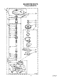 GEARCASE Diagram and Parts List for KAWE842WAL2  Whirlpool Washer