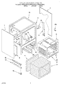OVEN CHASSIS Diagram and Parts List for KESH307BBL5  KitchenAid Range