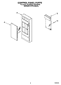 Part Location Diagram of 8205469 Whirlpool SWTCH-MEMB