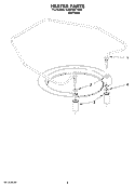 HEATER PARTS Diagram and Parts List for KUDC03FTSS2  KitchenAid Dishwasher