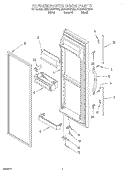REFRIGERATOR DOOR Diagram and Parts List for GD25DQXFN00  Whirlpool Refrigerator