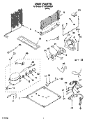 UNIT PARTS Diagram and Parts List for ET1MTEXMQ00  Whirlpool Refrigerator
