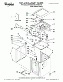 Part Location Diagram of W10440729 Whirlpool Suspension Rod Support