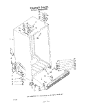 CABINET Diagram and Parts List for EHD252SMWR1  Whirlpool Refrigerator