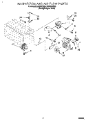 MAGNETRON AND AIR FLOW Diagram and Parts List for MS3080XBQ0  Whirlpool Wall Oven