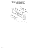 CONTROL PANEL, LITERATURE Diagram and Parts List for RBD276PDQ7  Whirlpool Wall Oven