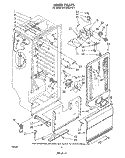 LINER Diagram and Parts List for EV15HEXPW1  Whirlpool Freezer