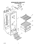 REFRIGERATOR LINER Diagram and Parts List for ED20SKXWW00  Whirlpool Refrigerator