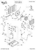UNIT, LITERATURE Diagram and Parts List for ACM072XG0  Whirlpool Air Conditioner