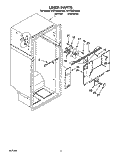 LINER Diagram and Parts List for 4YET20DKAN01  Whirlpool Refrigerator