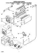 ICEMAKER PARTS Diagram and Parts List for KTRC19MMSS00  KitchenAid Refrigerator